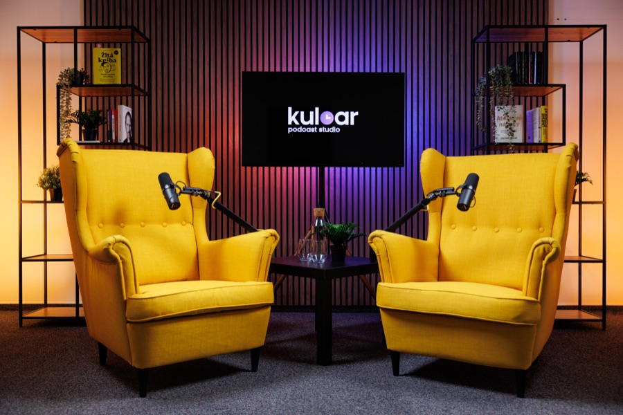 Podcastové štúdio Kuloar – interiér